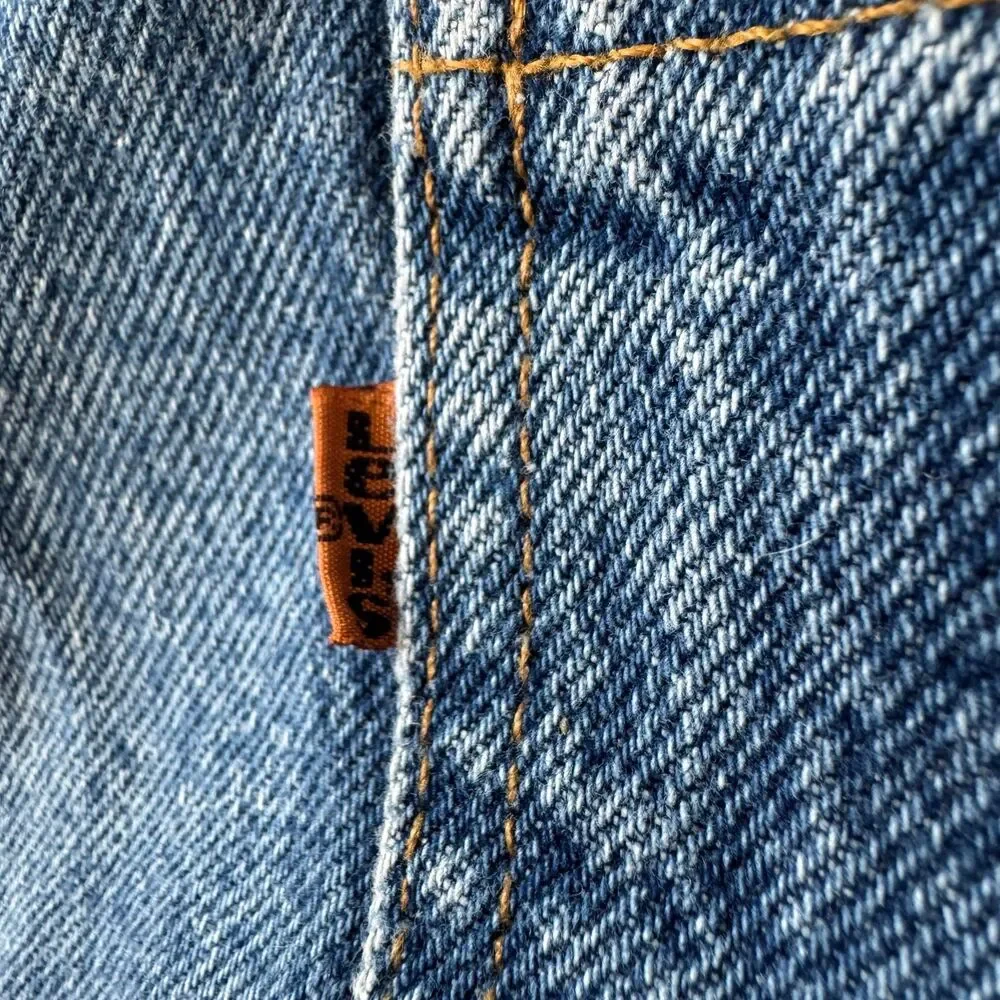 Vintage 1992 Levi's 505 Orange Tab Jeans Straight Leg Medium Wash USA VTG 36x30